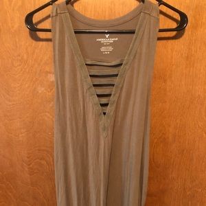 American Eagle Olive green tank top